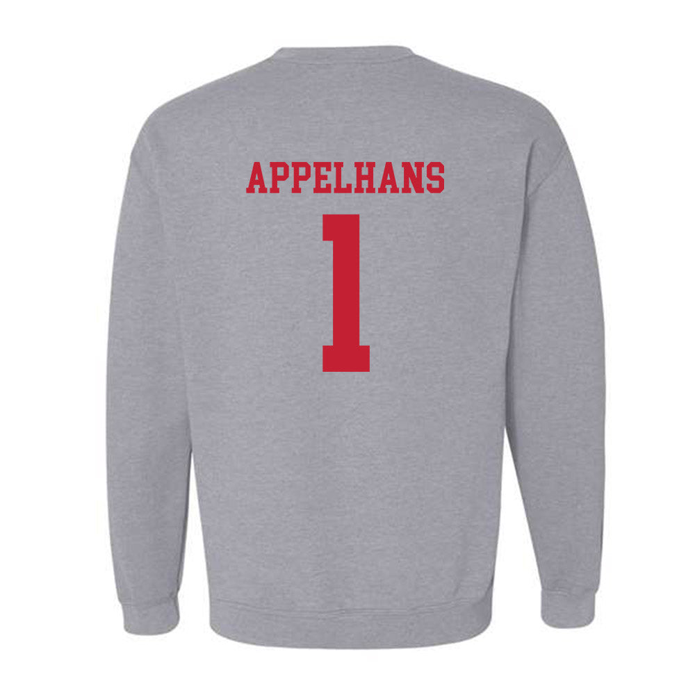 New Mexico - NCAA Men's Basketball : Braden Appelhans - Classic Fashion Shersey Crewneck Sweatshirt-1