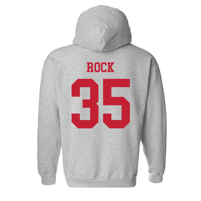 New Mexico - NCAA Men's Basketball : JT Rock - Classic Fashion Shersey Hooded Sweatshirt-1