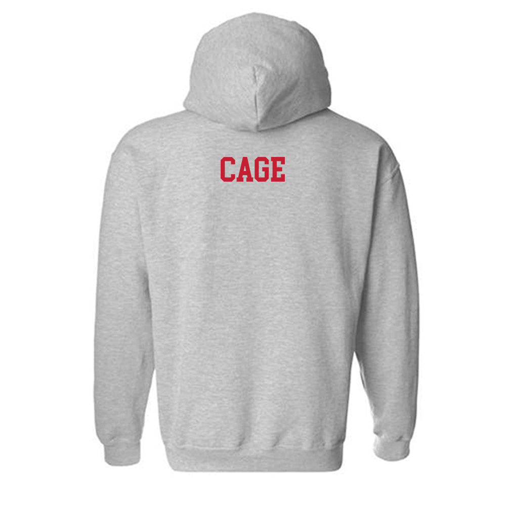 New Mexico - NCAA Men's Golf : Oliver Cage - Classic Fashion Shersey Hooded Sweatshirt-1