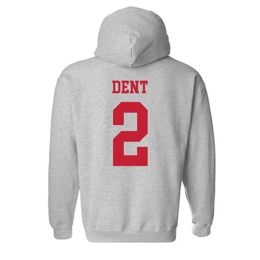 New Mexico - NCAA Men's Basketball : Donovan Dent - Classic Fashion Shersey Hooded Sweatshirt-1