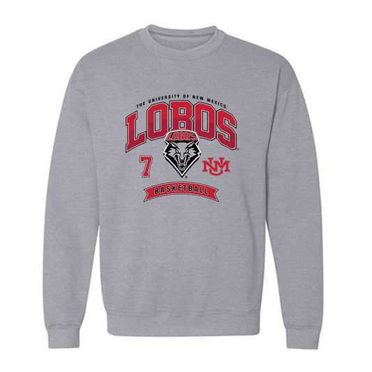 New Mexico - NCAA Men's Basketball : Ibrahima Sacko - Classic Fashion Shersey Crewneck Sweatshirt-0