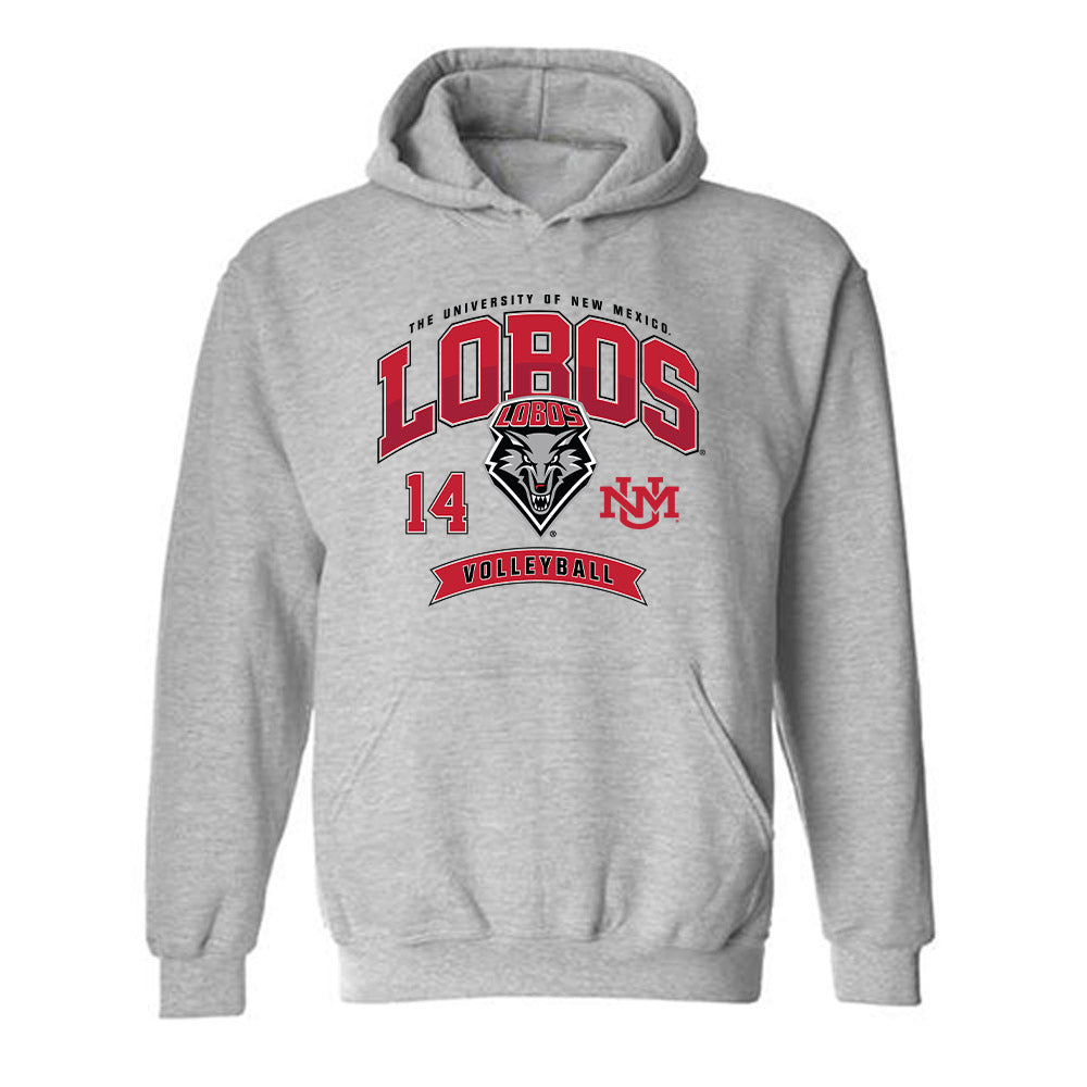 New Mexico - NCAA Women's Volleyball : Camila Canedo - Classic Fashion Shersey Hooded Sweatshirt-0