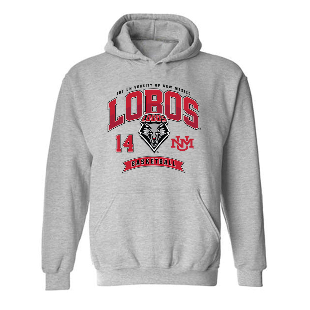 New Mexico - NCAA Women's Basketball : Leonor Peixinho - Classic Fashion Shersey Hooded Sweatshirt-0