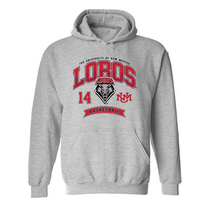 New Mexico - NCAA Women's Basketball : Leonor Peixinho - Classic Fashion Shersey Hooded Sweatshirt-0
