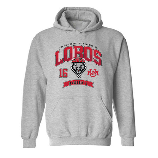 New Mexico - NCAA Baseball : Grant Origer - Classic Fashion Shersey Hooded Sweatshirt-0