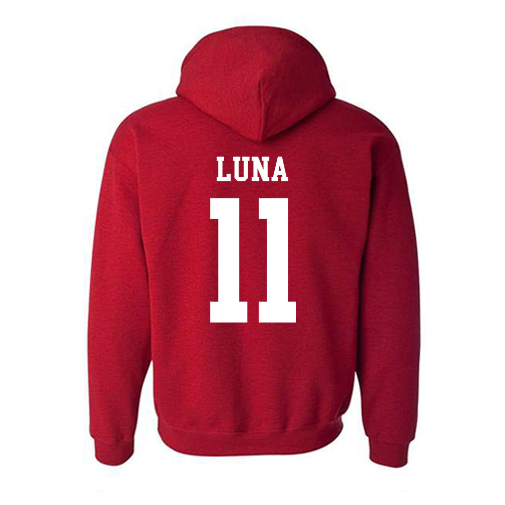 New Mexico - NCAA Men's Golf : Valentin Luna - Classic Shersey Hooded Sweatshirt-1