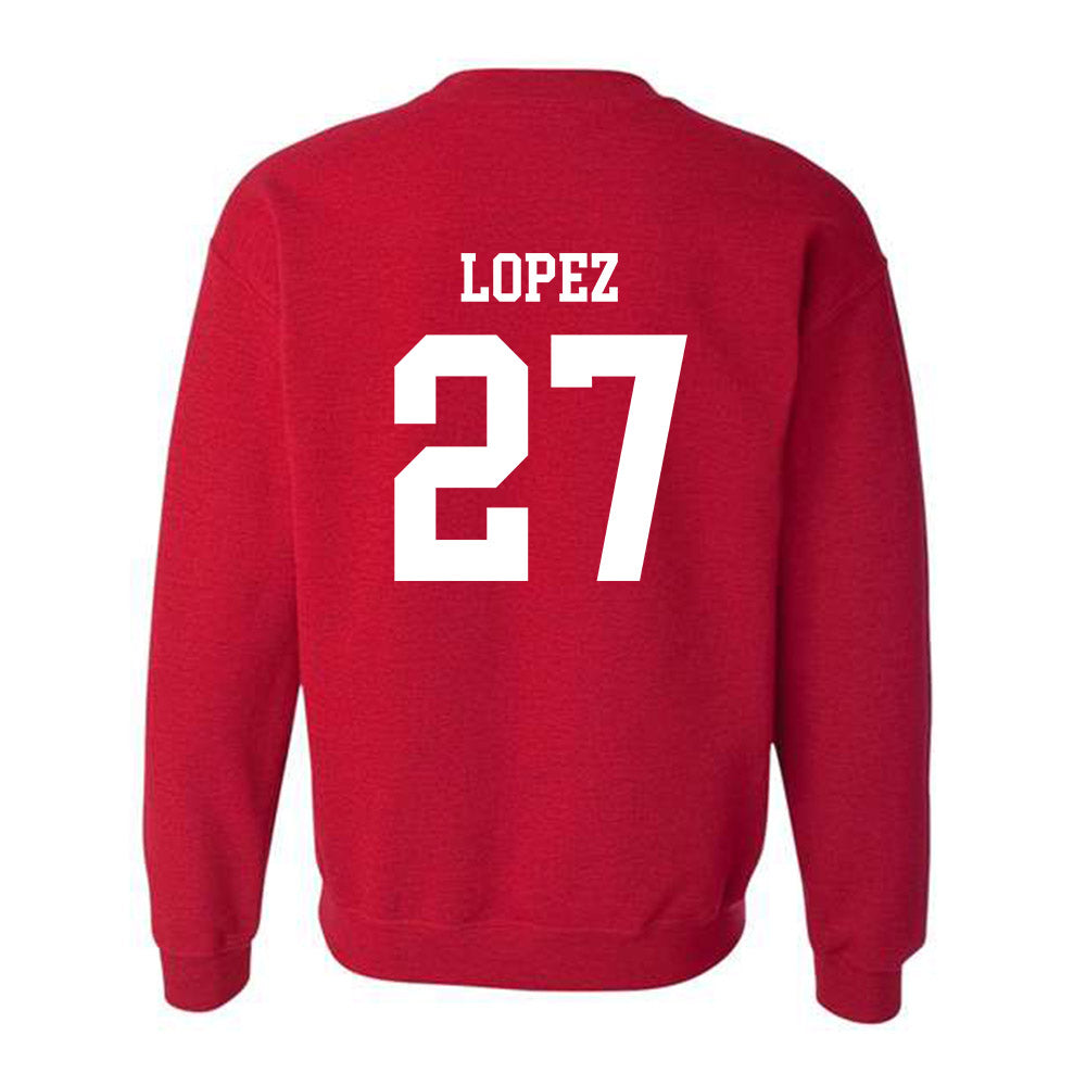 New Mexico - NCAA Baseball : David Lopez - Classic Shersey Crewneck Sweatshirt-3