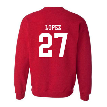 New Mexico - NCAA Baseball : David Lopez - Classic Shersey Crewneck Sweatshirt-3