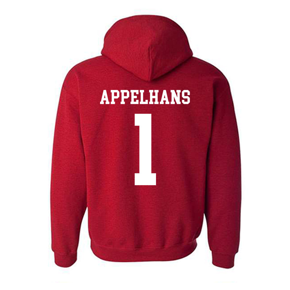 New Mexico - NCAA Men's Basketball : Braden Appelhans - Classic Shersey Hooded Sweatshirt-1