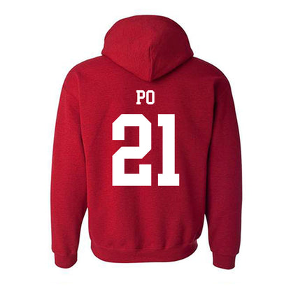 New Mexico - NCAA Women's Basketball : Reza Po - Classic Shersey Hooded Sweatshirt-1