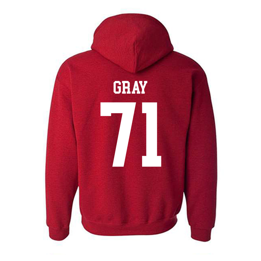 New Mexico - NCAA Football : Travis Gray - Classic Shersey Hooded Sweatshirt-1