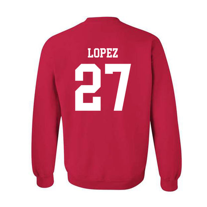 New Mexico - NCAA Baseball : David Lopez - Classic Shersey Crewneck Sweatshirt-2