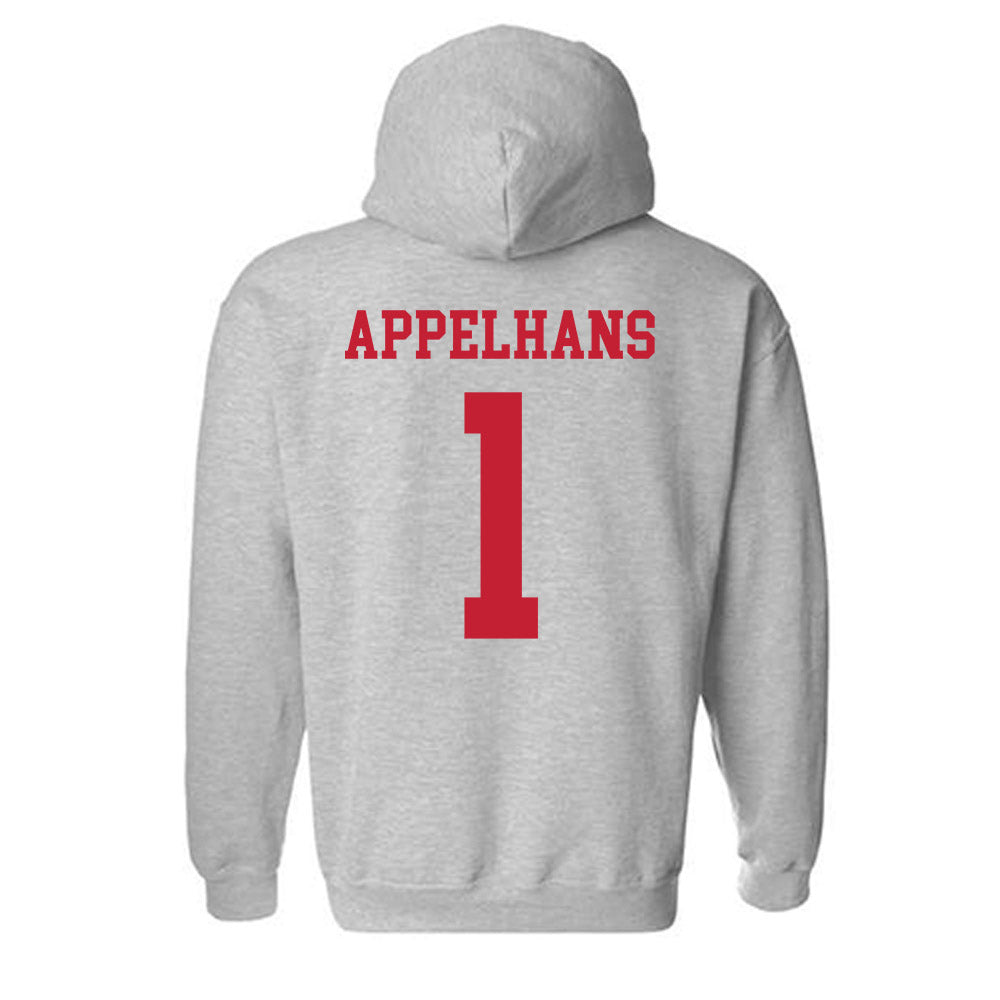 New Mexico - NCAA Men's Basketball : Braden Appelhans - Classic Shersey Hooded Sweatshirt-1