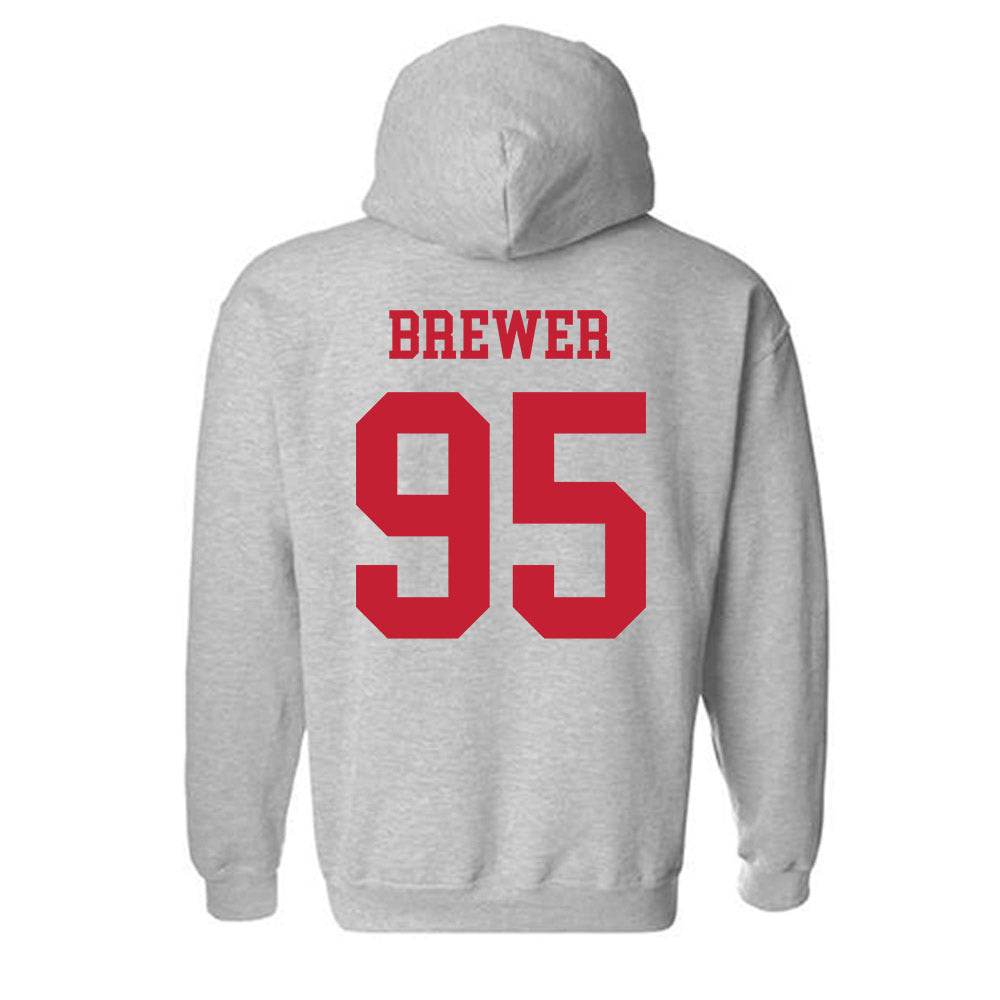 New Mexico - NCAA Football : Colby Brewer - Classic Shersey Hooded Sweatshirt-1