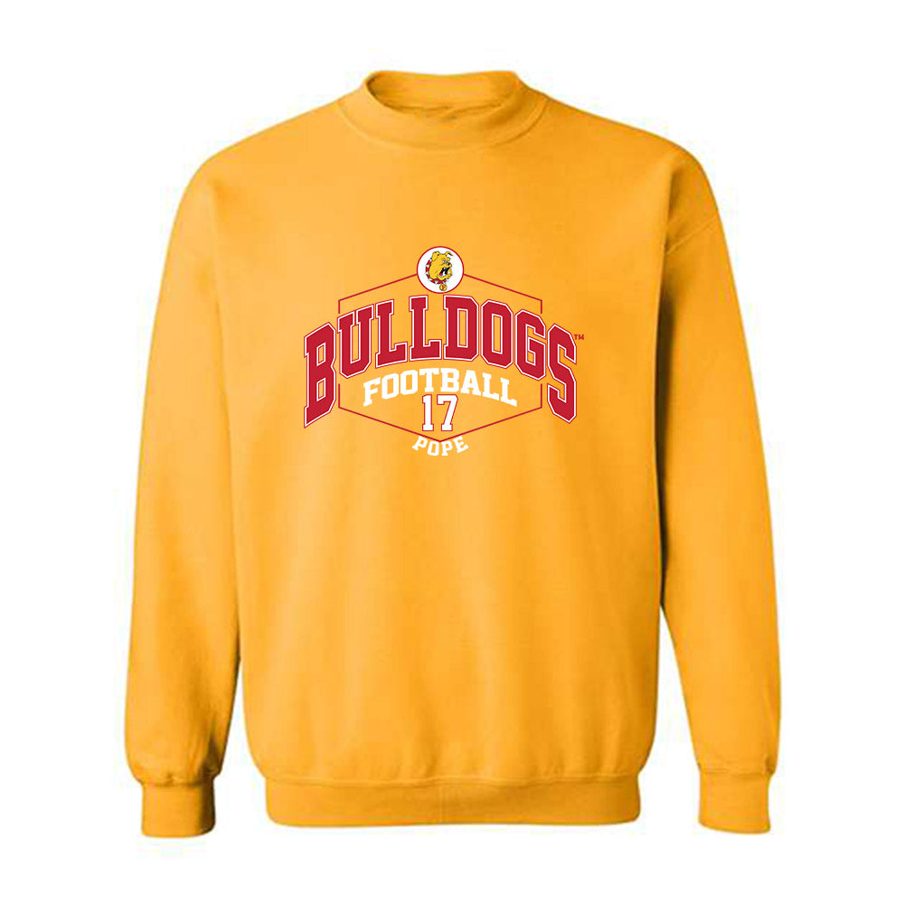 Ferris State - NCAA Football : Quentin Pope - Classic Fashion Shersey Crewneck Sweatshirt-0
