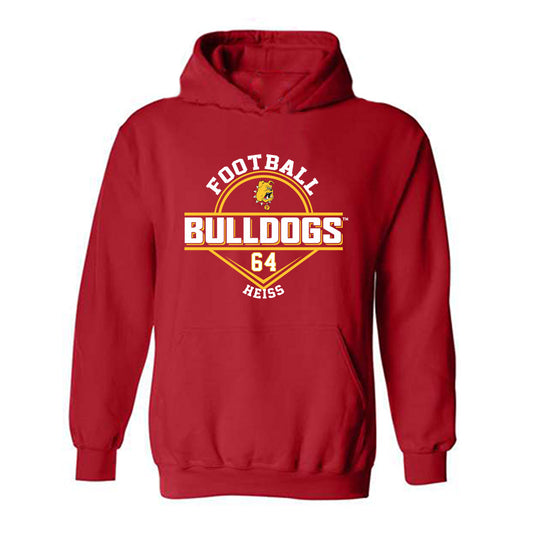 Ferris State - NCAA Football : Cameron Heiss - Classic Fashion Shersey Hooded Sweatshirt-0