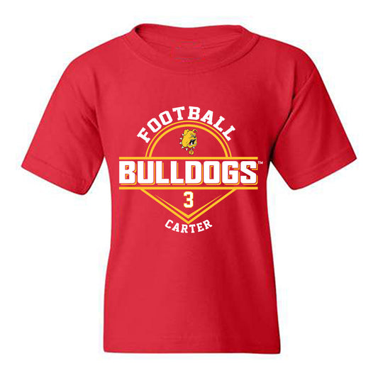 Ferris State - NCAA Football : Chase Carter - Classic Fashion Shersey Youth T-Shirt-0