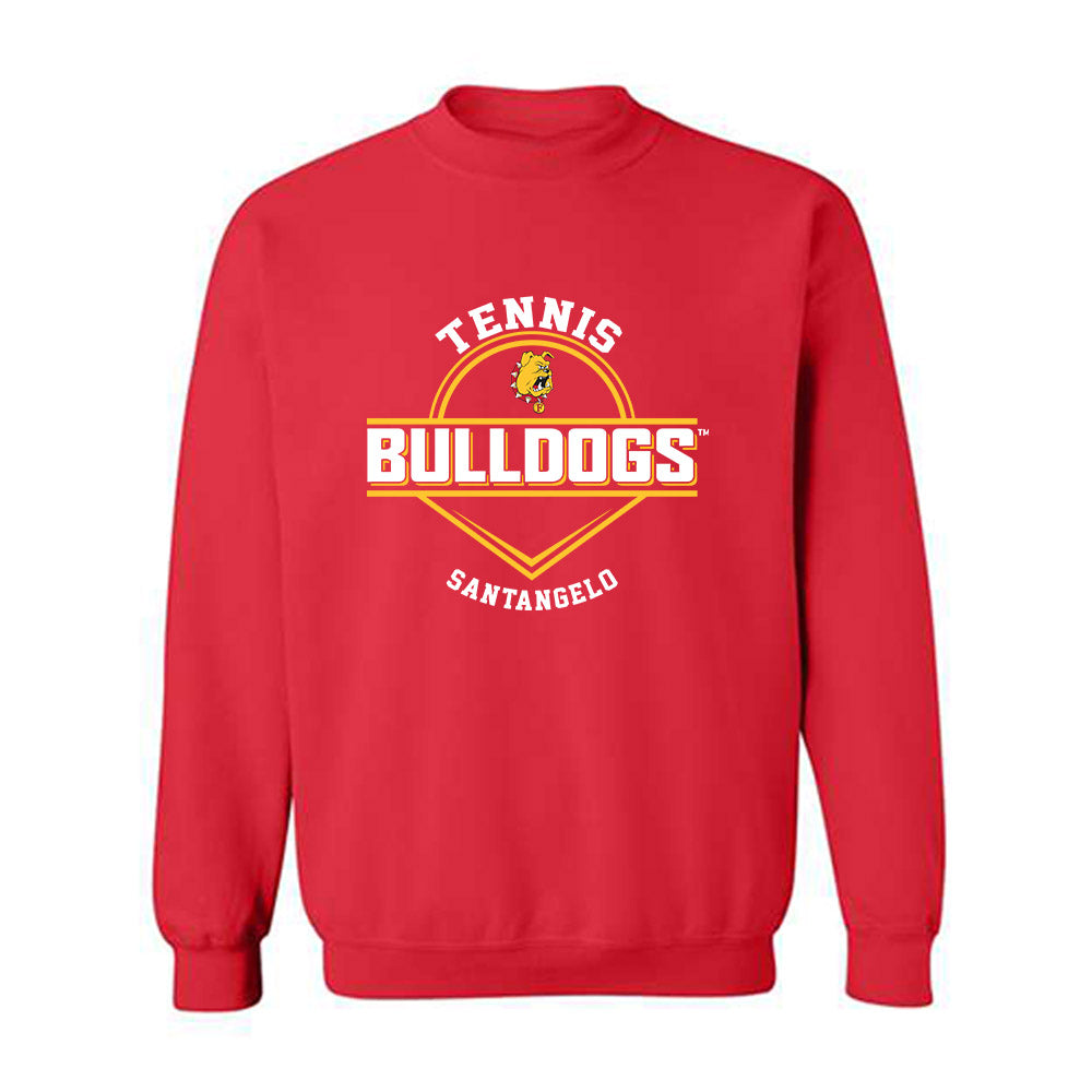 Ferris State - NCAA Men's Tennis : Alessandro santangelo - Classic Fashion Shersey Crewneck Sweatshirt-0