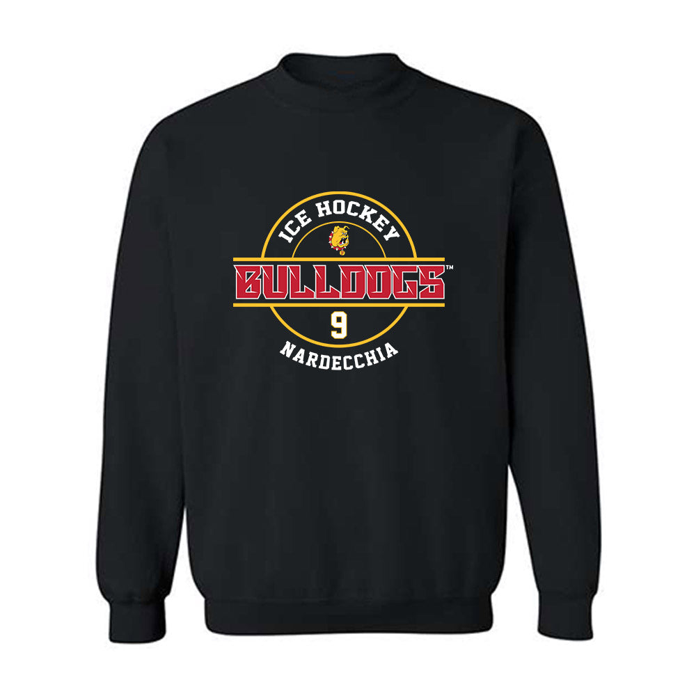 Ferris State - NCAA Men's Ice Hockey : Nick Nardecchia - Classic Fashion Shersey Crewneck Sweatshirt-0