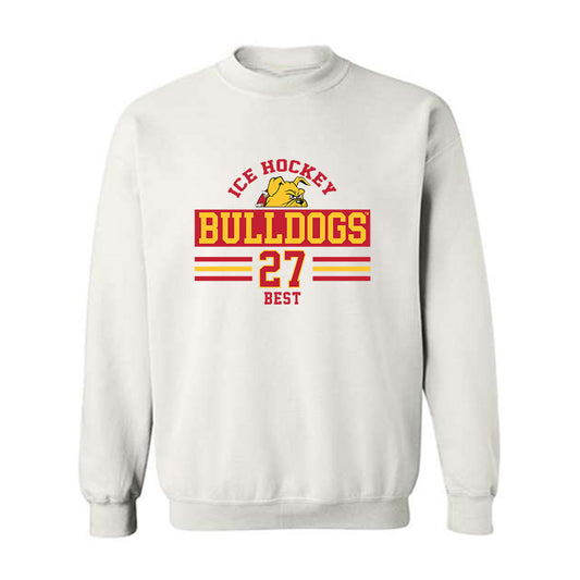 Ferris State - NCAA Men's Ice Hockey : Gavin Best - Classic Fashion Shersey Crewneck Sweatshirt-0