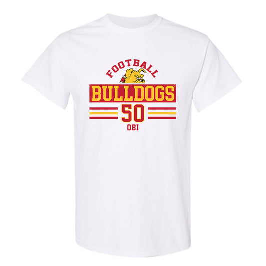 Ferris State - NCAA Football : Chimdindu Obi - Classic Fashion Shersey T-Shirt-0