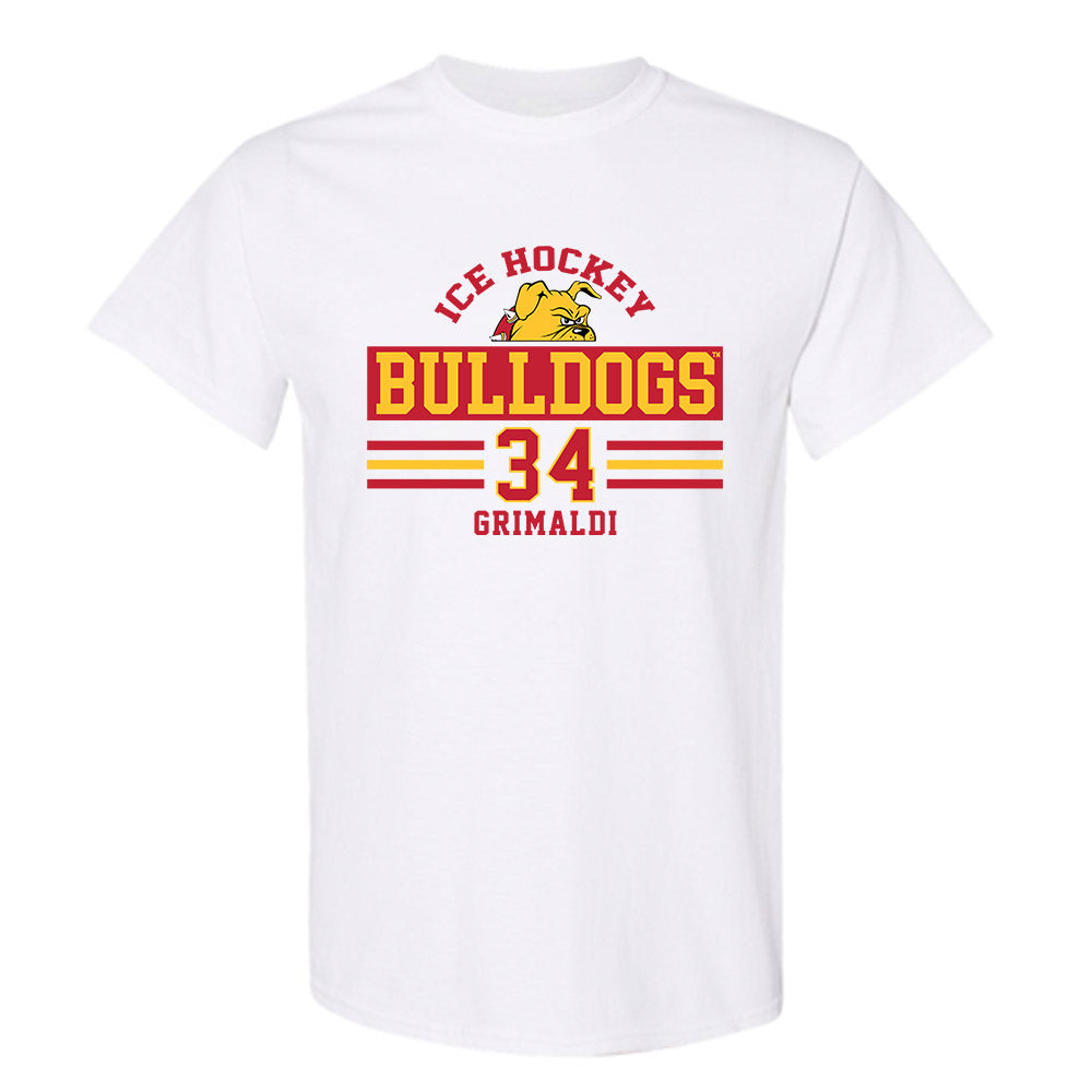 Ferris State - NCAA Men's Ice Hockey : Nick Grimaldi - Classic Fashion Shersey T-Shirt-0