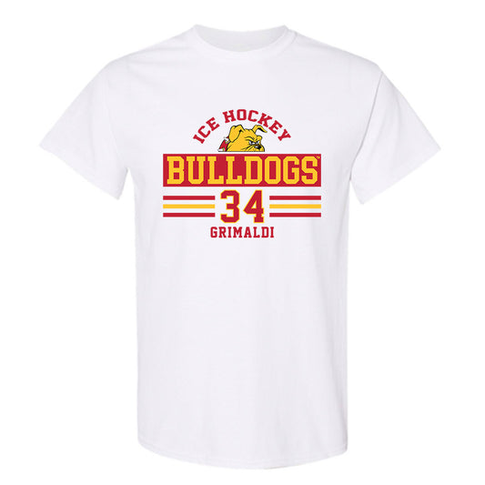Ferris State - NCAA Men's Ice Hockey : Nick Grimaldi - Classic Fashion Shersey T-Shirt-0