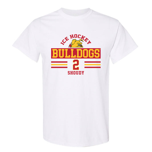 Ferris State - NCAA Men's Ice Hockey : Travis Shoudy - T-Shirt