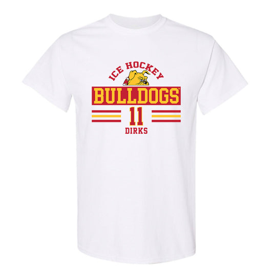 Ferris State - NCAA Men's Ice Hockey : Jacob Dirks - Classic Fashion Shersey T-Shirt