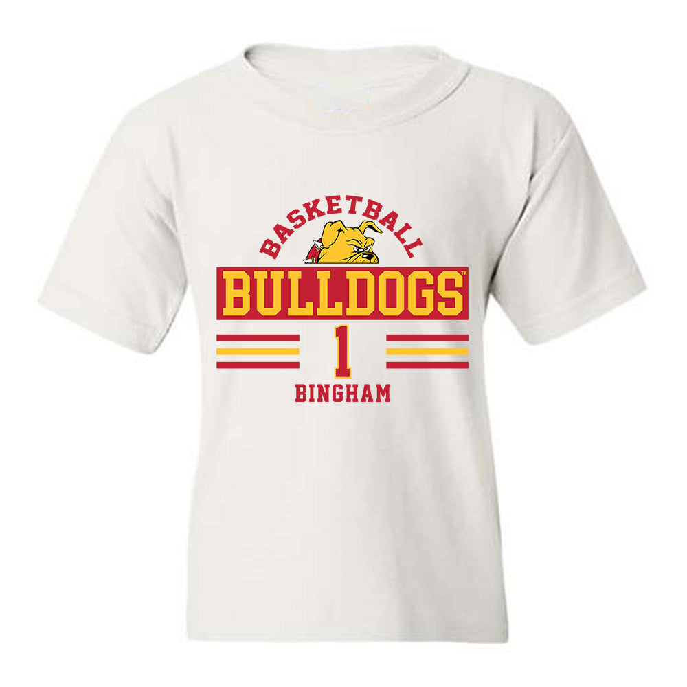 Ferris State - NCAA Men's Basketball : Mykel Bingham - Classic Fashion Shersey Youth T-Shirt-0