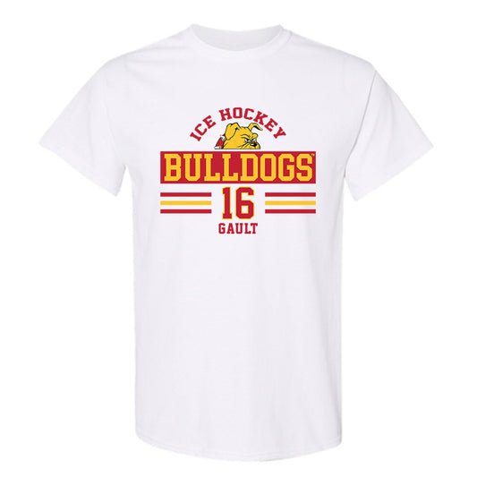 Ferris State - NCAA Men's Ice Hockey : Caiden Gault - Classic Fashion Shersey T-Shirt-0