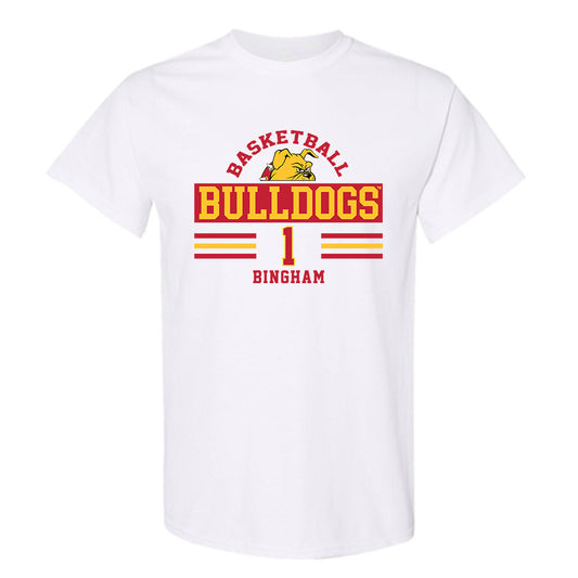 Ferris State - NCAA Men's Basketball : Mykel Bingham - Classic Fashion Shersey T-Shirt-0
