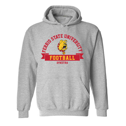 Ferris State - NCAA Football : Mason Dykstra - Classic Fashion Shersey Hooded Sweatshirt-0