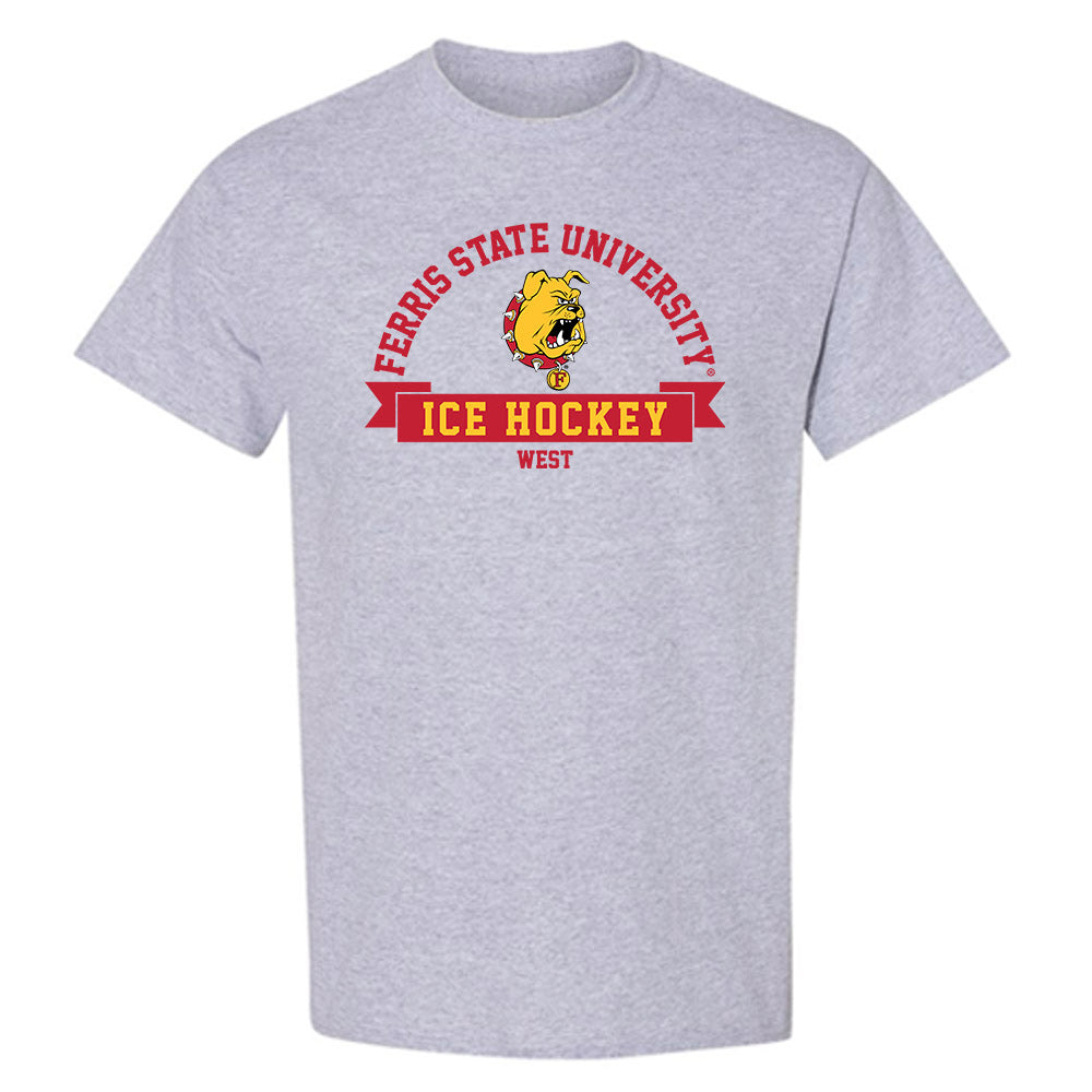 Ferris State - NCAA Men's Ice Hockey : Noah West - Classic Fashion Shersey T-Shirt