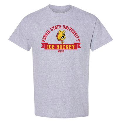 Ferris State - NCAA Men's Ice Hockey : Noah West - Classic Fashion Shersey T-Shirt