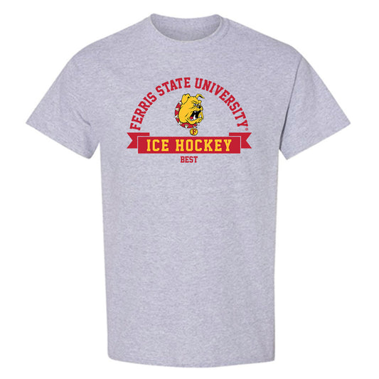 Ferris State - NCAA Men's Ice Hockey : Gavin Best - Classic Fashion Shersey T-Shirt-0