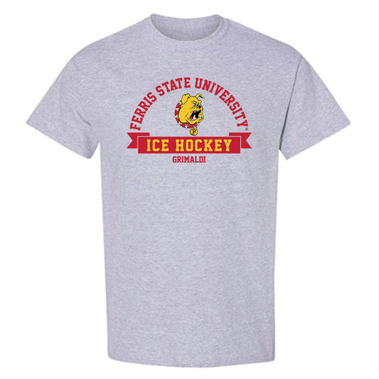 Ferris State - NCAA Men's Ice Hockey : Nick Grimaldi - Classic Fashion Shersey T-Shirt-0