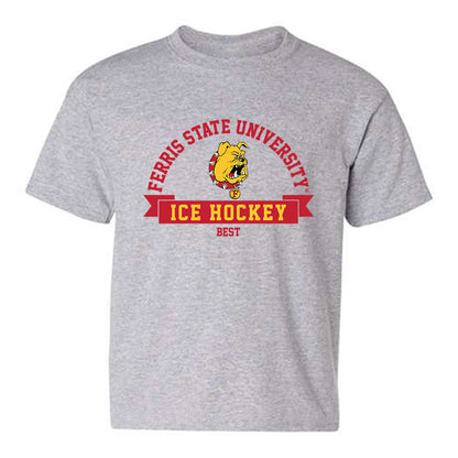 Ferris State - NCAA Men's Ice Hockey : Gavin Best - Classic Fashion Shersey Youth T-Shirt-0