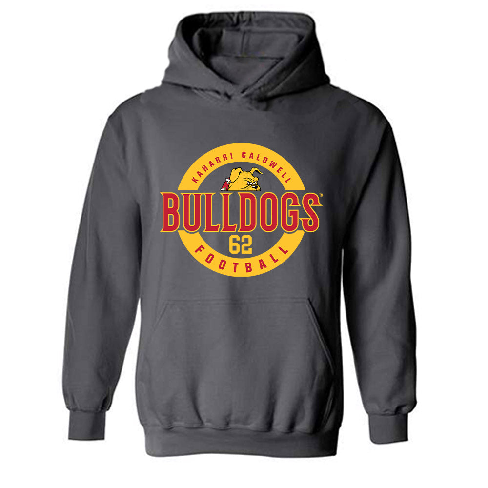 Ferris State - NCAA Football : Kaharri Caldwell - Classic Fashion Shersey Hooded Sweatshirt-0