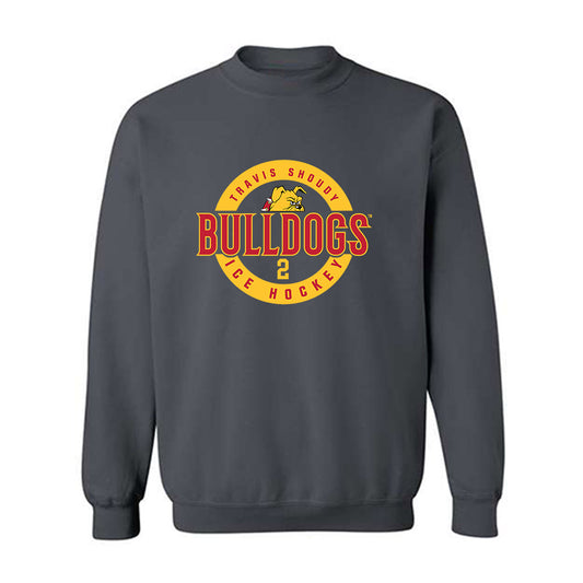 Ferris State - NCAA Men's Ice Hockey : Travis Shoudy - Crewneck Sweatshirt