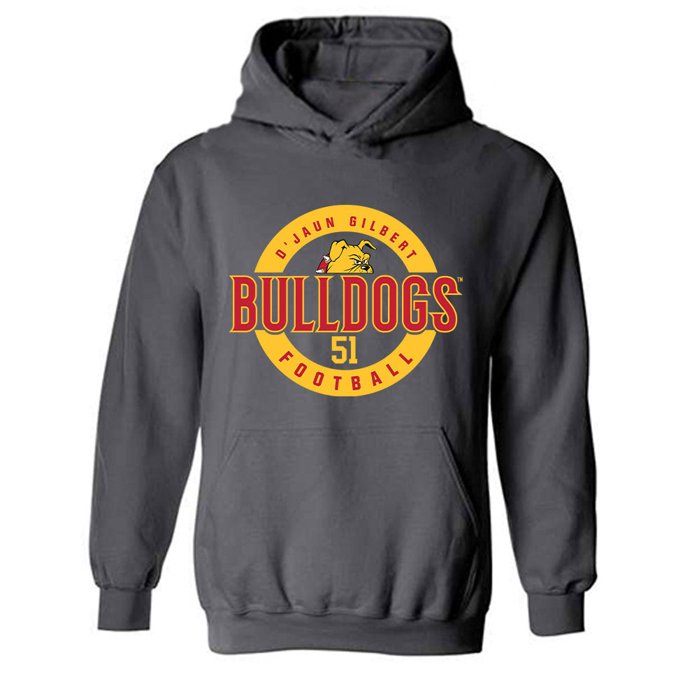 Ferris State - NCAA Football : D'Jaun Gilbert - Classic Fashion Shersey Hooded Sweatshirt-0