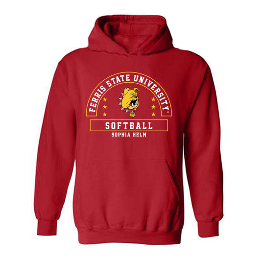 Ferris State - NCAA Softball : Sophia Helm - Classic Fashion Shersey Hooded Sweatshirt-0
