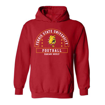 Ferris State - NCAA Football : Dakari Neely - Classic Fashion Shersey Hooded Sweatshirt-0
