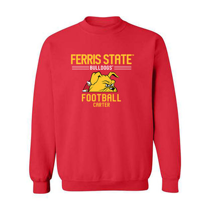 Ferris State - NCAA Football : Chase Carter - Classic Fashion Shersey Crewneck Sweatshirt-0