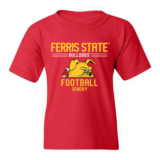 Ferris State - NCAA Football : Caseton Sendry - Classic Fashion Shersey Youth T-Shirt-0