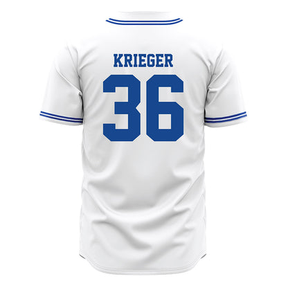 Seton Hall - NCAA Baseball : Magnus Krieger - White Jersey-1