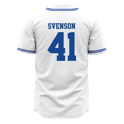 Seton Hall - NCAA Baseball : Steven Svenson - White Jersey-1