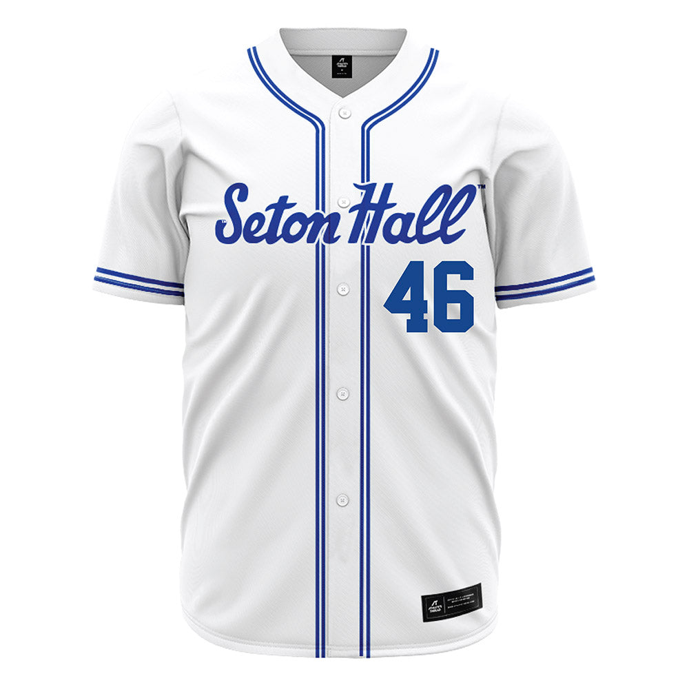 Seton Hall - NCAA Baseball : Jordan Marot - White Jersey-0