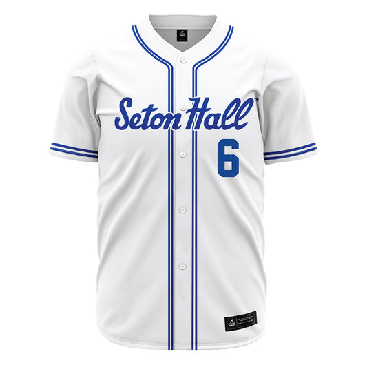 Seton Hall - NCAA Baseball : Casey Cumiskey - White Jersey-0