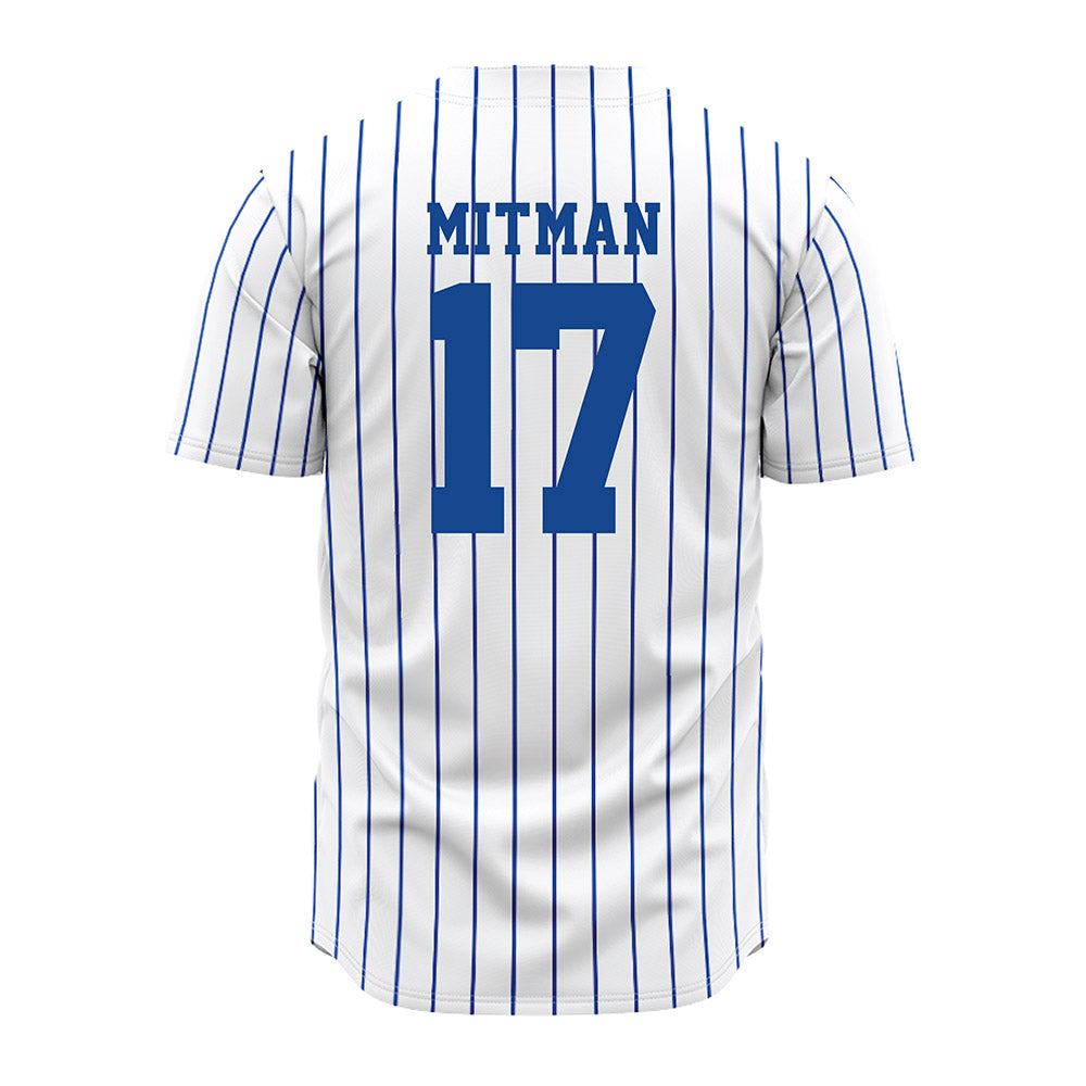 Seton Hall - NCAA Softball : Molly Mitman - White Pinstripe Jersey-1